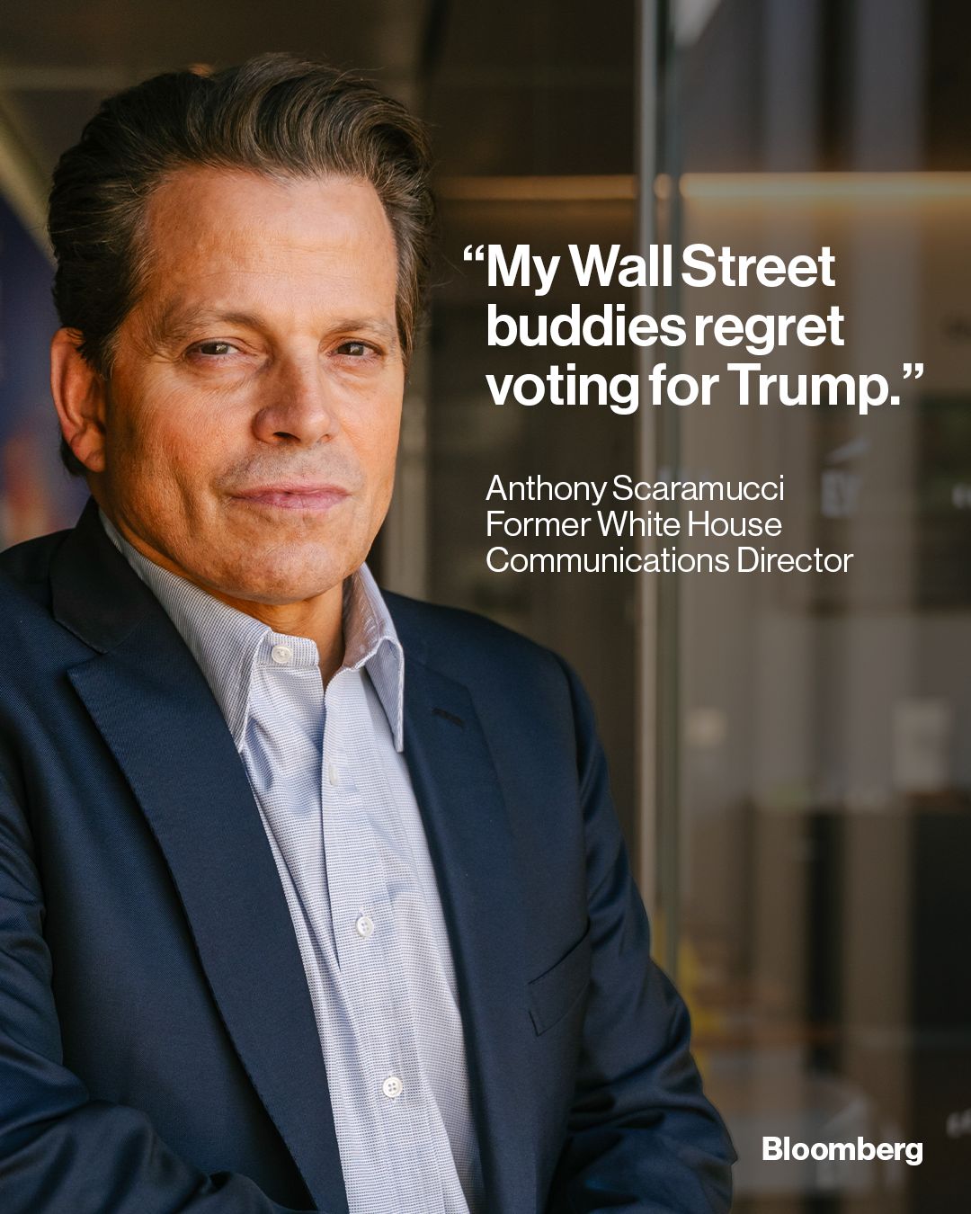"Trump is too dangerous," says Anthony Scaramucci. The financier and former White House communications director talks about midterms, MAGA’s grip on the GOP, and what he got wrong about Sam Bankman-Fried with @mishalhusain in this weekend's interview. Tap the link in the bio to read more.

📷️: Jose Sarmento Matos/Bloomberg