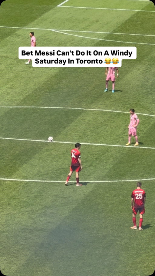 Can Messi do it on a Windy Saturday afternoon in Toronto at BMO Field? We shall see. 

#tfc #torontofc #mls #soccer #intermiami