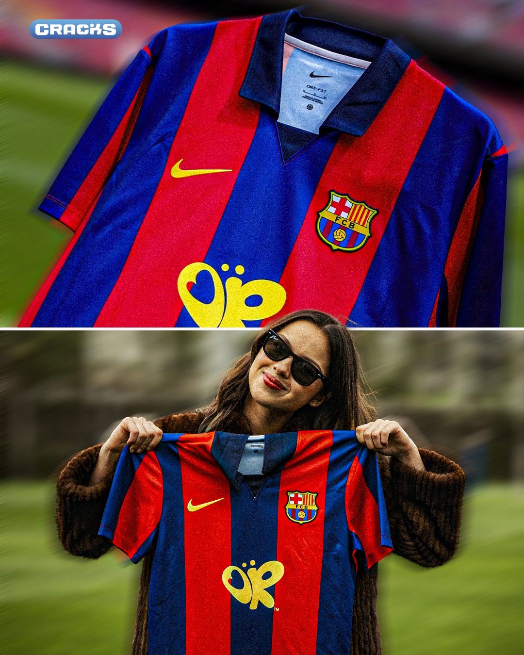 ¡BARÇA LANZA CAMISETA RETRO! 🔥

👕 Barcelona, Nike y Spotify presentaron una edición especial junto a Olivia Rodrigo

🔵🔴 La camiseta está inspirada en la histórica equipación 2003/04 del club

🎤 Lleva el logo “OR” de Olivia como patrocinador principal y detalles retro clásicos

💰 Saldrá a la venta por 99,99€ y será una edición limitada para coleccionistas