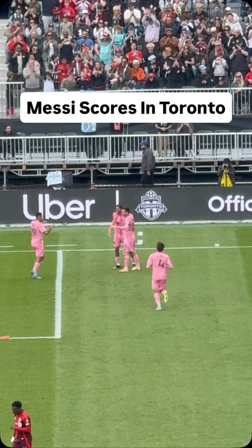Lionel Messi gets a goal at BMO Field against Toronto FC and the stadium erupts. Embarrassing from a professional sports city.

#tfc #torontofc #mls #soccer #intermiami