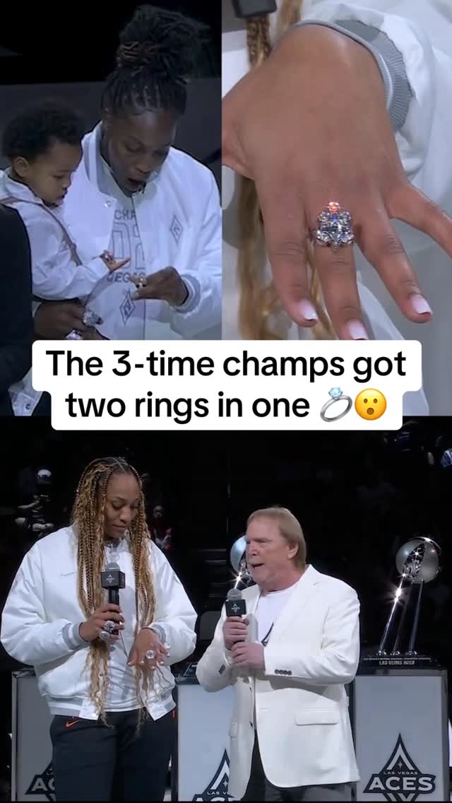 The Las Vegas Aces 2025 WNBA Championship ring ceremony ✨