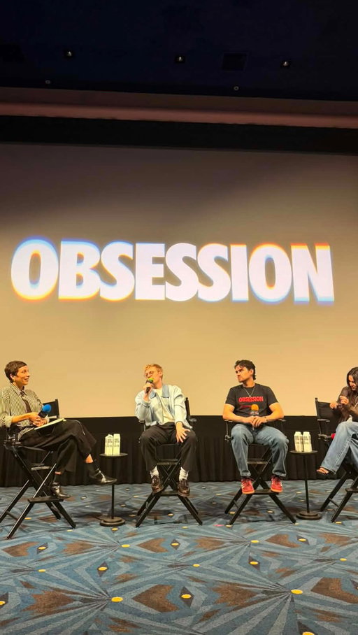 Can’t believe this happened! 🤣

Michael Johnston & Inde Navarrette’s chemistry is undeniable in OBSESSION.

Thank you @vidiots for the QnA
Thank you @cinelardo for capturing this moment