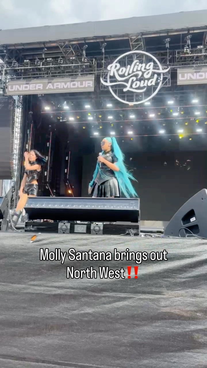 #MollySantana brings out North West at Rolling Loud Orlando‼️🔥