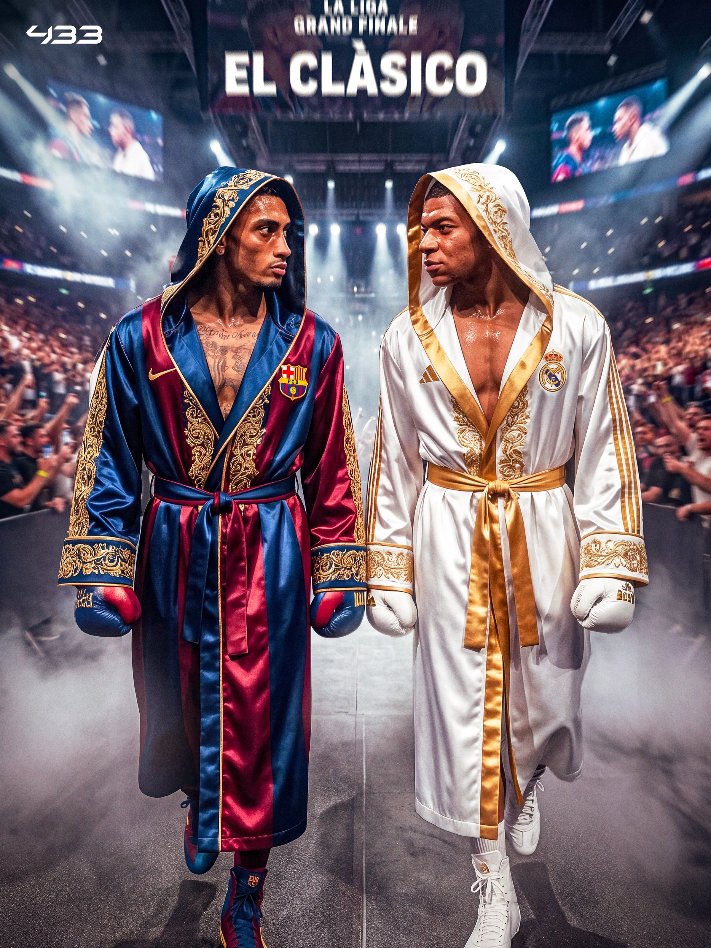 𝐋𝐄𝐓’𝐒 𝐆𝐄𝐓 𝐑𝐄𝐀𝐃𝐘 𝐓𝐎 𝐑𝐔𝐌𝐁𝐋𝐄 🥊

𝗜𝗧’𝗦 𝗘𝗟 𝗖𝗟𝗔𝗦𝗜𝗖𝗢 𝗗𝗔𝗬 🤩🍿

Barça can clinch the La Liga title if they avoid defeat, but Real Madrid will surely be looking to spoil the party 🏆

𝑾𝑯𝑶’𝑽𝑬 𝒀𝑶𝑼 𝑮𝑶𝑻? 😏