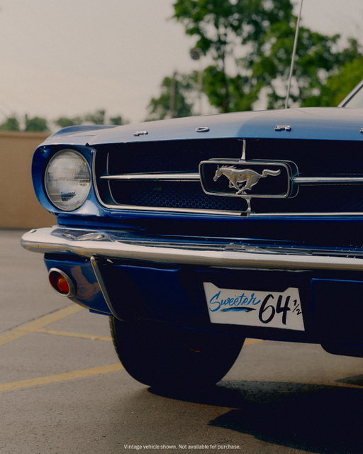 Timeless touch. 

Terry Perry is the proud owner of a 1964 1/2 Ford Mustang® in the original Guardsman Blue. A favorite for collectors, the 1964 1/2 is the first Mustang model that was ever produced and the only model to feature the 260 V8 engine.