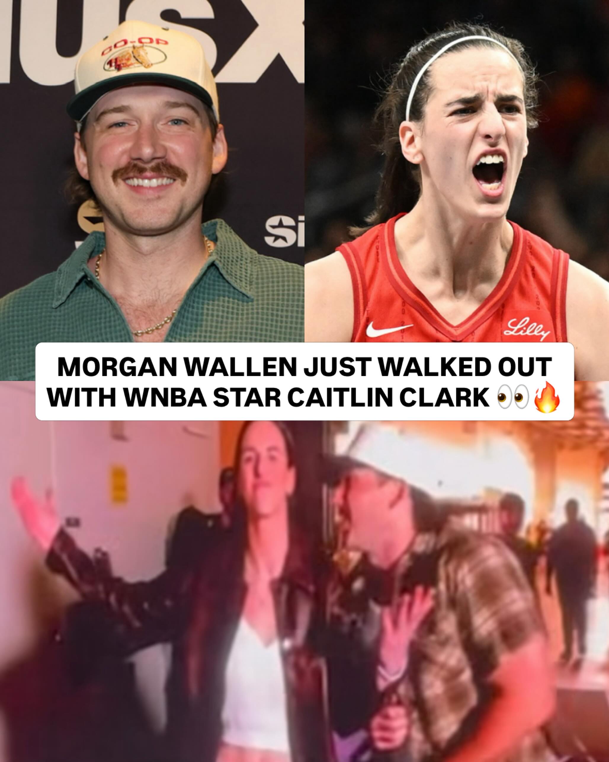 Morgan Wallen 🤝 Caitlin Clark