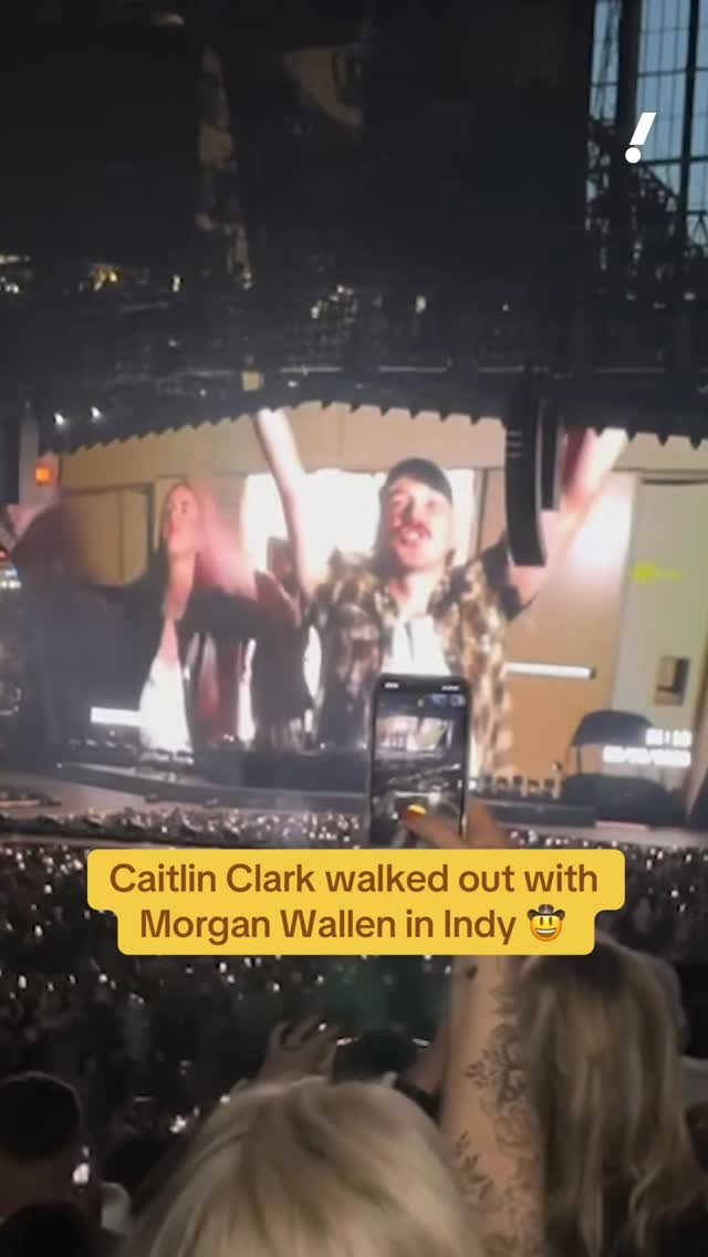 Caitlin Clark pulled up to the Morgan Wallen concert Saturday night 🤩