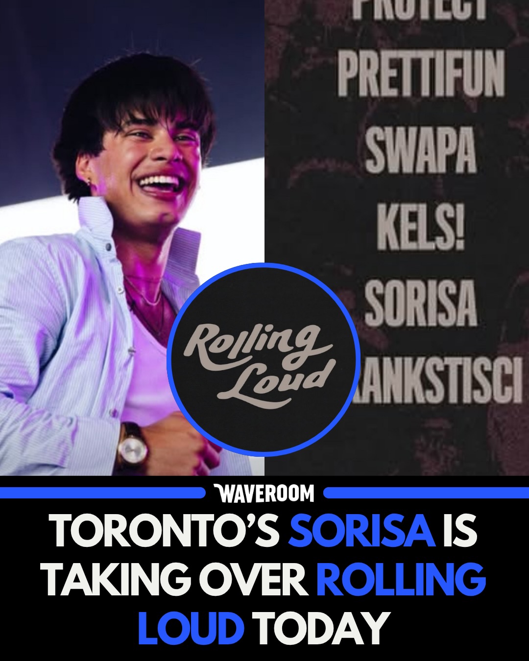 Big moment for Toronto’s underground scene 🇨🇦🔥

Sorisa is officially performing at Rolling Loud today after years of building his name through local shows and online support 👀 @sorisa11 

🎥: @nottautumnn 
📸: @rollingloud 

Follow @waveroom.toronto for more Toronto content! DM us your videos/photos to be featured on the page!

We aim to keep our space respectful. Hate/racism comments are not tolerated and will be removed to the best of our capabilities.

🏷️ #waveroom #waveroomtoronto #toronto #canada #mississauga