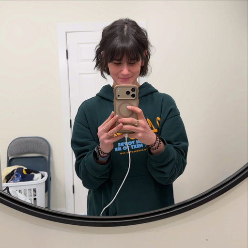 I have a Staph outbreak on my *entire* forehead, I haven’t fallen asleep the last 2 nights, and a few days ago I had a panic attack behind a trash can in the La Guardia airport so bad that I eventually asked a bartender for a hug…so today feels like an appropriate day to full send a french bob with bangs. 💀😂 okay but like how cute though!!!! This haircut will always be reminiscent of the first time I decided to chop my curls off when I lived in Australia (last slide! I have way fewer curls now and I have soooo many more pimples than I did 11 years ago, but I’m okay with that. I’ve also lost many things I needed to lose and gained many more wonderful things I never expected I’d have in my life. It all evens out.) In *this* specific season of my life, I feel like I’m desperately grasping at just about anything to help me get rid of the homesick feeling that constantly lives in the pit of my stomach. Haircuts usually help with that. I’m not homesick for anything in particular, I just don’t really do well with transitions. I never have (and I probably never will) so I’m not confused why a season of GIGANTIC transition like this one feels like it’s clobbering me. I’m so happy to be moving to Chicagoland with my family, and I also feel like a little kid that just wants to hear from someone older than her that she’s doing a really good job and is making the right decision. But…a French bob with bangs works too!