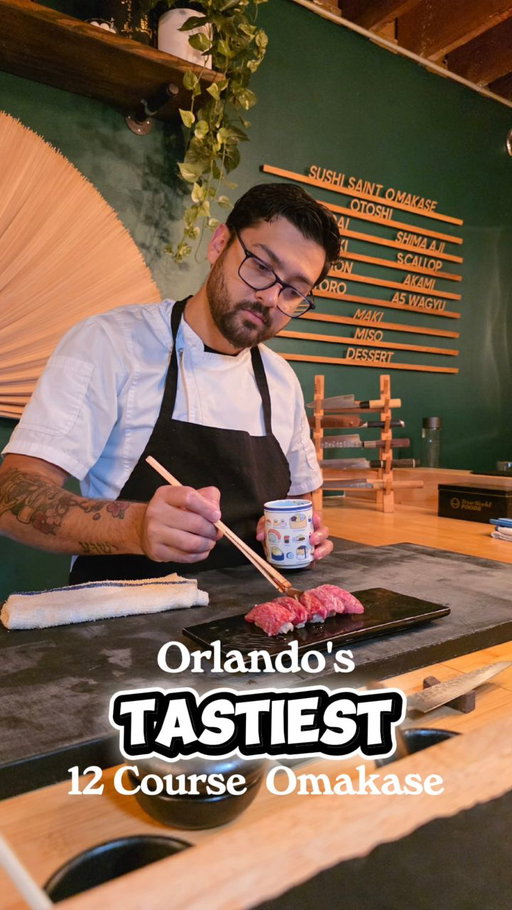 $100- 12 COURSE OMAKASE EXPERIENCE 🍣🥢
At one of Orlando's Michelin star restaurants for only $100

Make reservations now!!!
@sushisaintfl is one of my all-time favorite- Omakase Experiences -In Central Florida!!! The flavors were to die for!!! And the chef @yedo_m was at another level of Perfection! Every serving got tastier and tastier.
Absolutely Orlando's tastiest Omakase. 

If you haven't been to Sushi Saint or experienced their Omakase experience... Are you even living???

Go!  Run! Forget the list...Make a phone call and book for tonight!  It's worth the hype.

#orlandosushi
#michelinguide
#sushilover 
#orlandofoodie 
#omakase