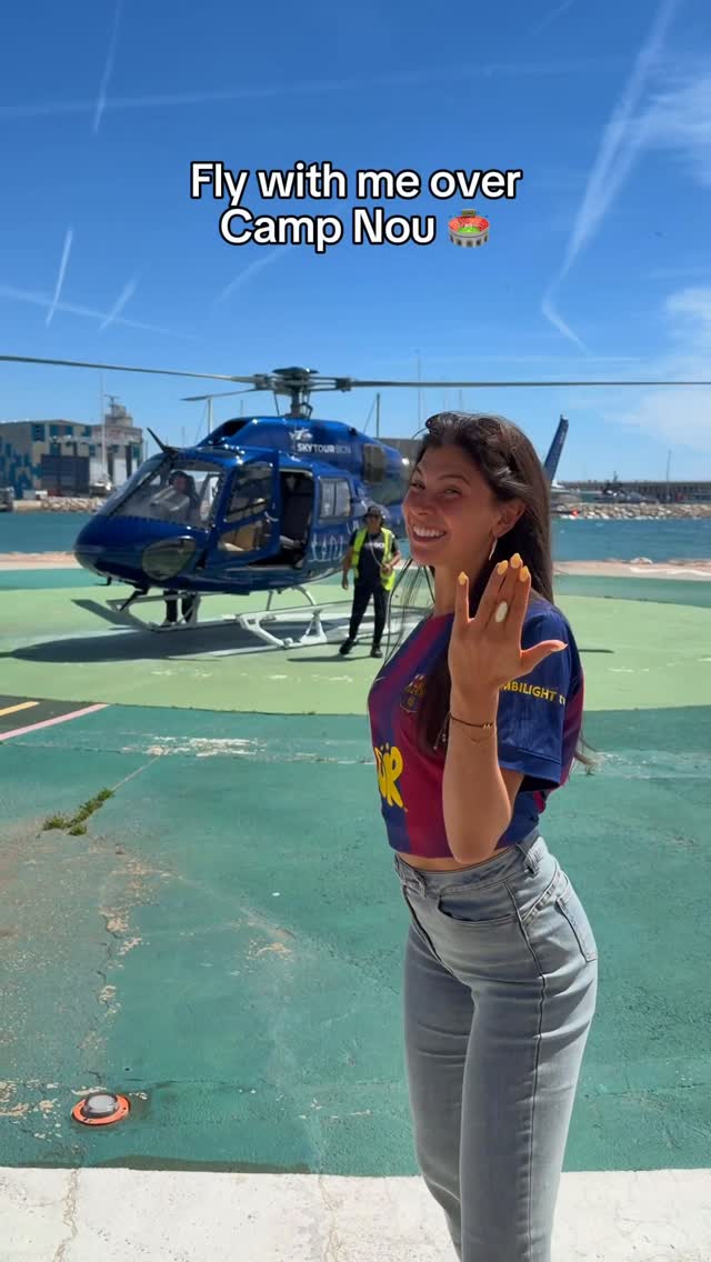 Behind the scenes of my Camp Nou flight 😍