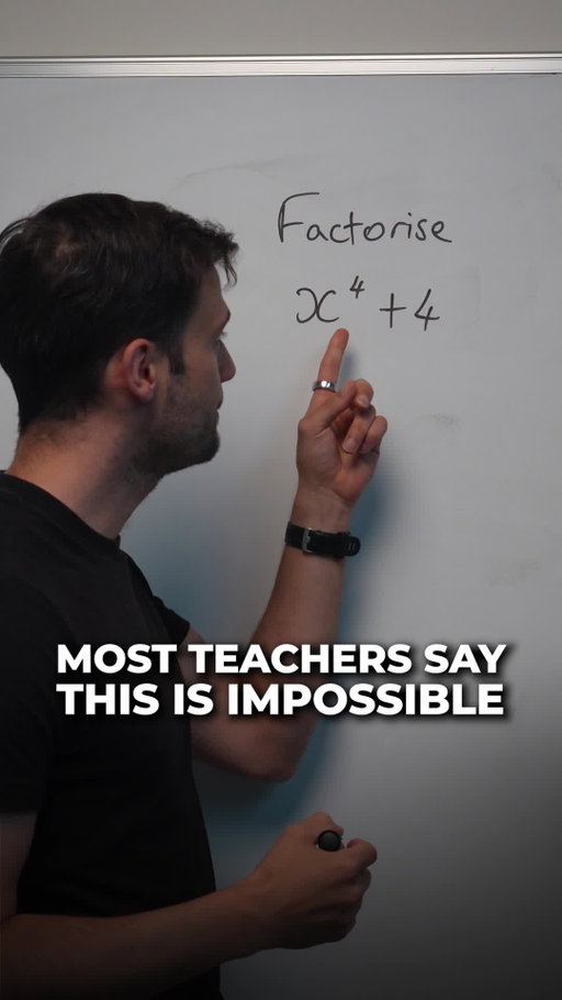 Even with no real solutions, you can still factor it. Build a perfect square—then use difference of squares.
