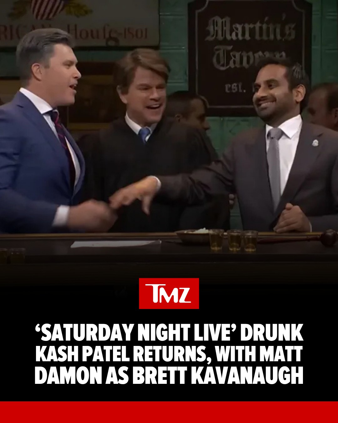 👀 "Saturday Night Live" returning host Matt Damon made a comeback as beer-loving Supreme Court Justice Brett Kavanaugh during the cold open ... and the sketch turned into a full-on MAGA boys’ night out.

CHECK OUT THE CLIP AT THE LINK IN BIO 🔗