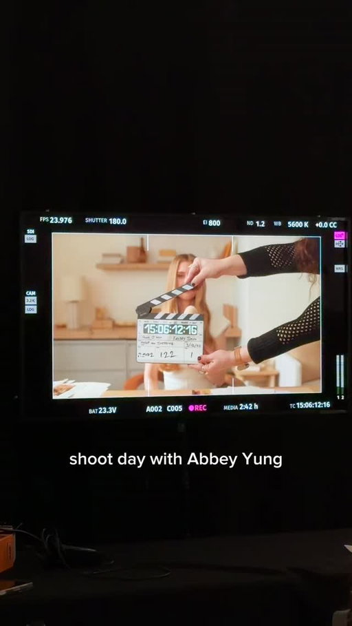 a peek behind the curtain of our shoot day with @AbbeyYung