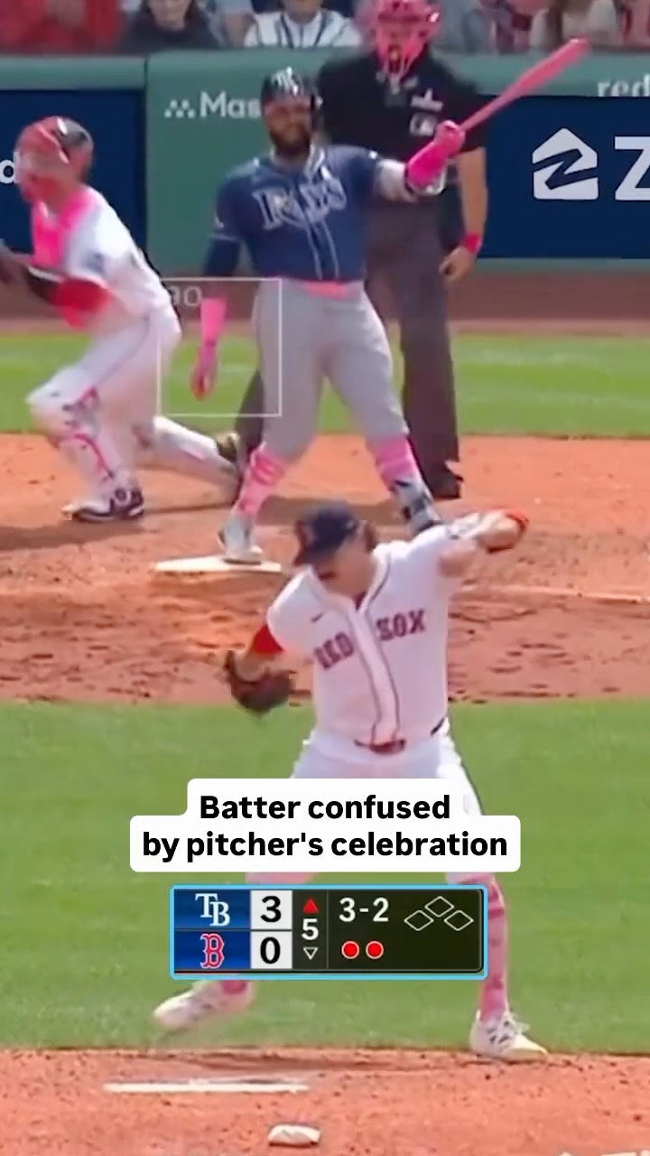 Junior Caminero was confused why Payton Tolle was celebrating a strikeout this much in a game the Red Sox were losing 3-0

#mlb #baseball #sports #redsox #rays