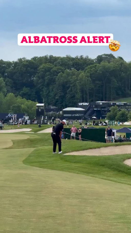 Rahmbo couldn’t even believe that it went in!

Jon Rahm’s first professional Albatross comes on the 17th hole at #LIVGolfVirginia!