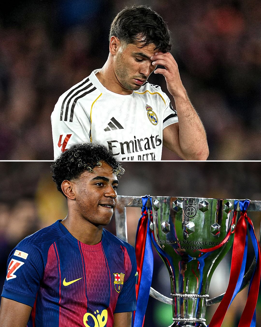 Something CRAZY happened for the first time in El Clásico 😮🏆

Barcelona won the LaLiga title for the first time while playing AGAINST Real Madrid 😅⚔️

This had never happened before in the fixture, and we’re not sure it will ever happen again 🤯