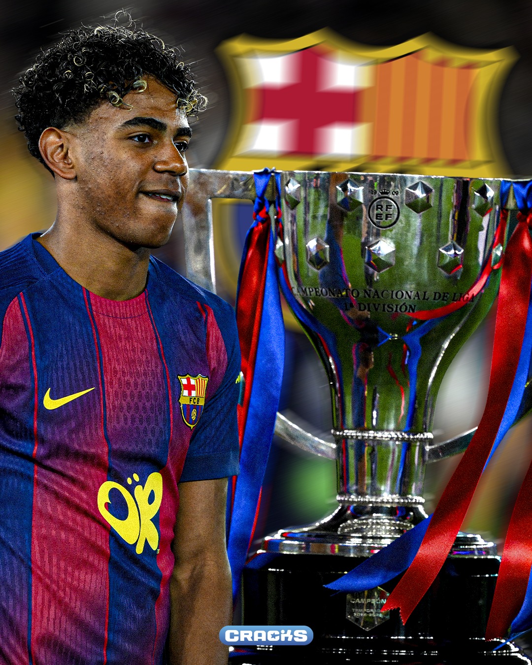 💎 LAMINE SIGUE HACIENDO HISTORIA

⚽ El crack español ya suma 16 goles y 12 asistencias en esta Liga

📈 Superó sus números de la temporada pasada, cuando terminó con 9 goles y 13 asistencias

🏆 Además, conquistó su tercer título liguero con el Barcelona

😳 Ya tiene más Ligas que Cristiano Ronaldo en su etapa con el Real Madrid
