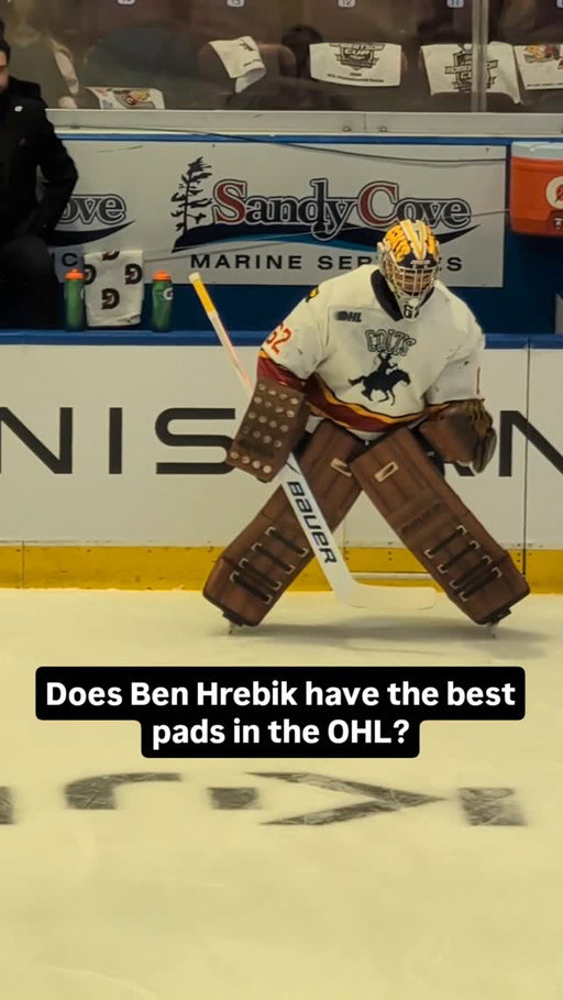Does Ben Hrebik have the best pads in the OHL?

#ohl