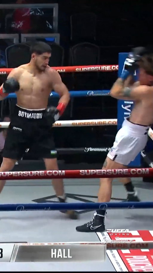 SHOWED OUT in his pro debut 🙌

@Rahmatullo_Boymatov starts off the night with a FIRST round KO! 

📺: @ParamountPlus | #ZuffaBoxing06