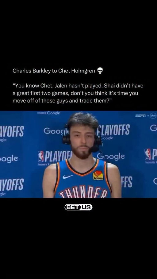 Barkley trying to plant the seed to save the rest of the NBA 😂

Follow @thedunkcentral_ for more 

#okcthunder #thundernation #thunderbasketball #chetholmgren #oklahomacitythunder