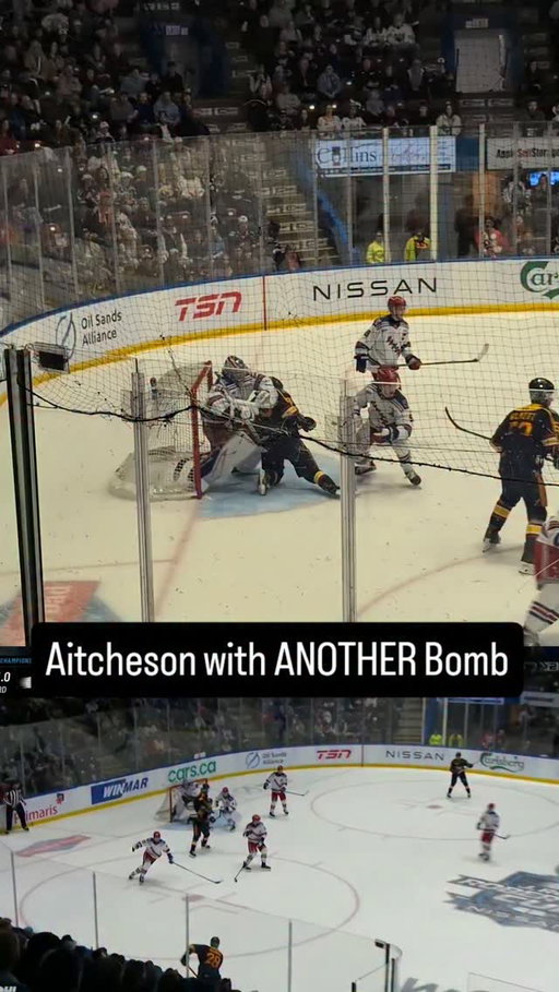 Aitcheson with ANOTHER Bomb. WE'VE GOT OVERTIME.

#OHL