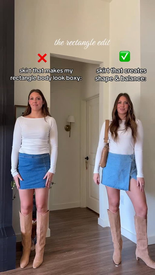 If you feel boxy in everything you wear, you’re in the right place—this page is for you!💞comment WANT for outfit ⛓️‍💥s and more flattering skirt options for summer! 

🛑Stop forcing tight skirts that don’t flatter and try something more effortless, like the asymmetric AMAZON skirt on the right under $35! https://liketk.it/6cF3k