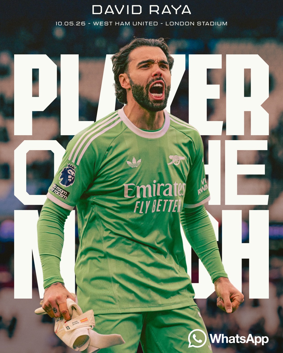 Colossal.⁣
⁣
Picking up Player of the Match again: David Raya 🏅⁣
⁣
🤝 @WhatsApp