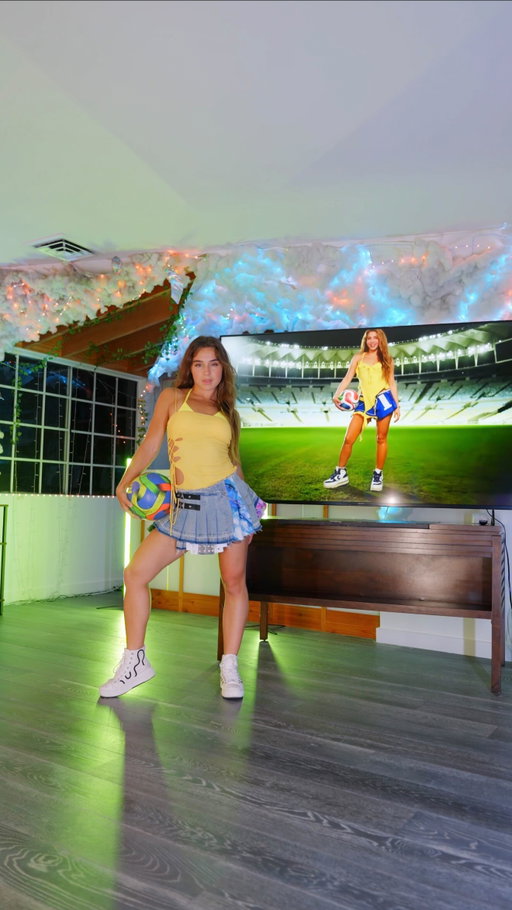 This is how ready I am for the @fifaworldcup this year!!! Who else feels the same??? 

@shakira ‘s new song for the @fifa is INCREDIBLE!! I had to learn the dance!!! 

Help me tag @shakira in the comments! I would LOOOVE to dance with her one day!!