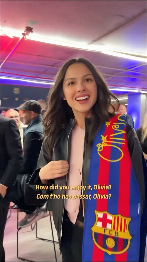 Olivia Rodrigo definitely has her Culer’s License 🤗

@spotify @oliviarodrigo 🩷