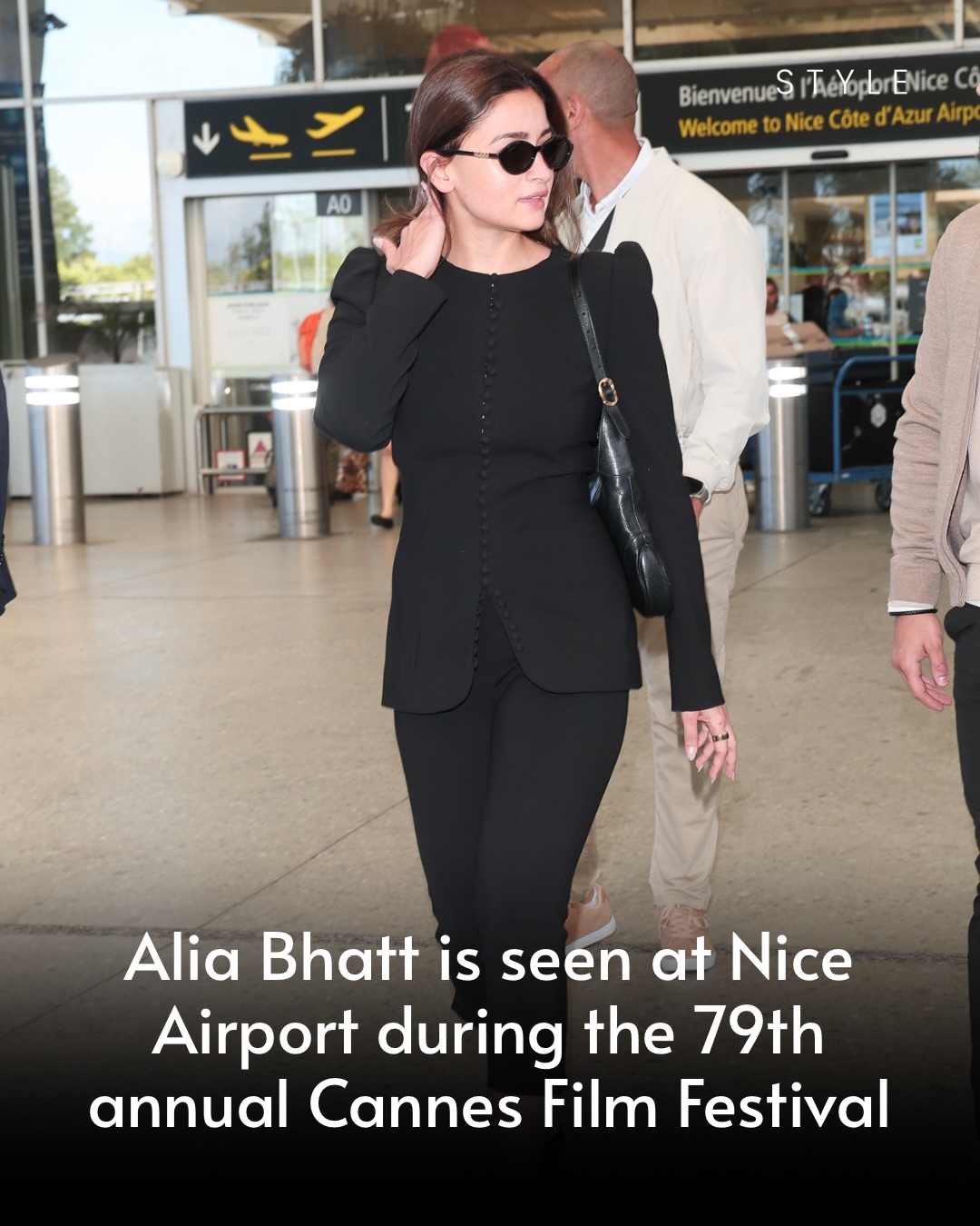 Alia Bhatt is seen at Nice Airport during the 79th annual Cannes Film Festival on May 11, 2026 in Nice, France. (Photo by Jacopo Raule/GC Images)