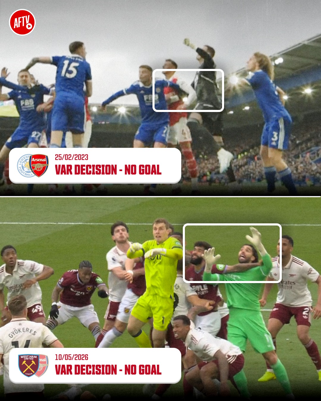 When Ben White was penalized for holding the keeper's arm against Leicester a few years ago, everyone said it was the "correct call." Now that West Ham do the exact same thing to David Raya, they call it "cheating."

The double standards are exhausting. A foul is a foul. Move on! 🤫