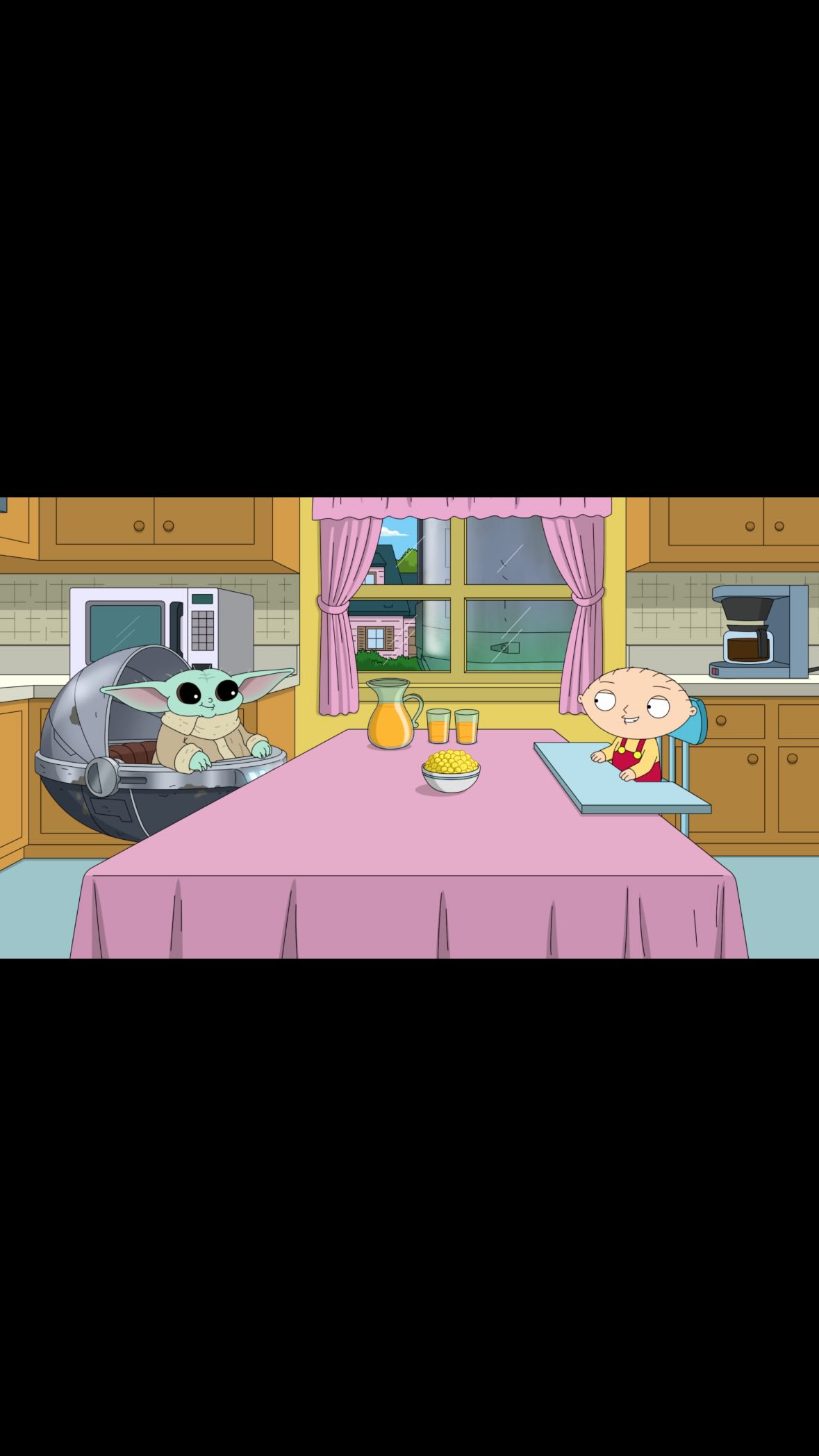 A lesson in The Force at the Griffin house. What could go wrong?

Don’t miss Star Wars: The Mandalorian and Grogu only in theaters and IMAX May 22 and stream Family Guy now on Hulu and Hulu on Disney+.