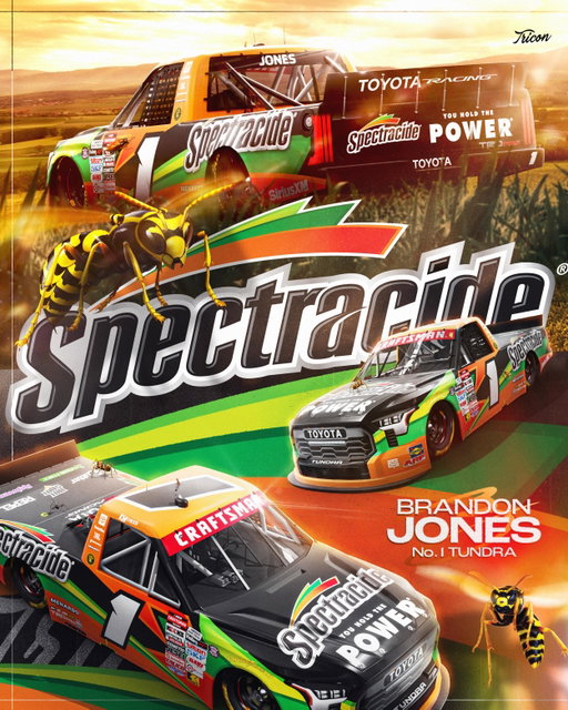 A scheme that kills ❌🐝

@brandonjonesrac joins us for the @nascar_trucks return to the Monster Mile! 🙌