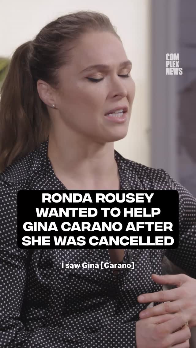 Ronda Rousey spoke before her upcoming fight with Gina Carano.⁣
⁣
LINK IN @complexsports BIO for full interview.