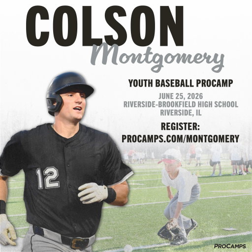 Super excited to host my inaugural Youth Baseball Camp on June 25th at Riverside-Brookfield High School! Pull up, bring your glove, and let’s have some fun. Details below and spots are limited!
 
📅 June 25th
⏰ 9:00am – 12:00pm
📍 Riverside Brookfield High School | Riverside, IL
⚾ Boys & Girls, Grades 1-8
🔗 ProCamps.com/Montgomery