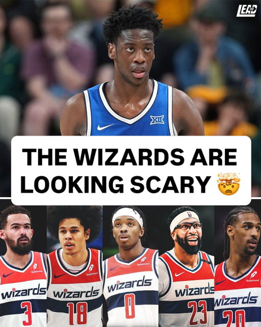 With the addition of the #1 overall pick, the Washington wizards are looking like serious contenders in the east 🤯

Wizards 2026-27 projected depth: 

PG: Trae Young/Bub Carrington 
SG: Kyshawn George/Tre Johnson
SF: Bilal Coulibaly/Will Riley 
PF: Anthony Davis/Justin Champagnie 
C: Alex Sarr/Tristan Vukcevic 

AND THE #1 OVERALL PICK 😳

Follow @theleadsm for more!
