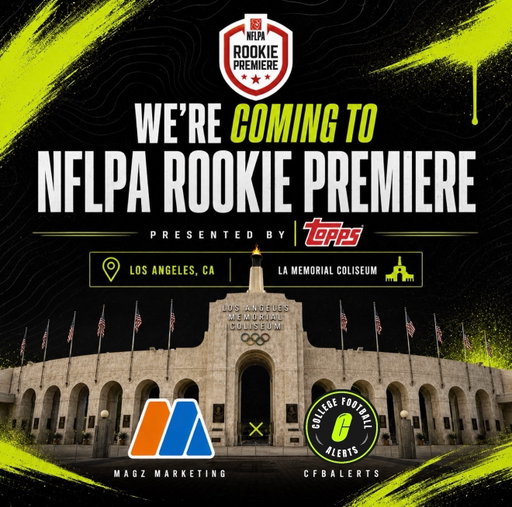 MAGZ Marketing x CFBAlerts is headed to the NFLPA Rookie Premiere at the LA Memorial Coliseum.

Excited to work alongside amazing brands, agencies, partners, and the NFL while connecting with some of the top rookie talent in football.

Big week ahead for content, networking, and building new relationships.

#NFLPA #RookiePremiere #NFL #SportsMarketing #CFBAlerts MAGZMarketing NFLDraft FootballContent