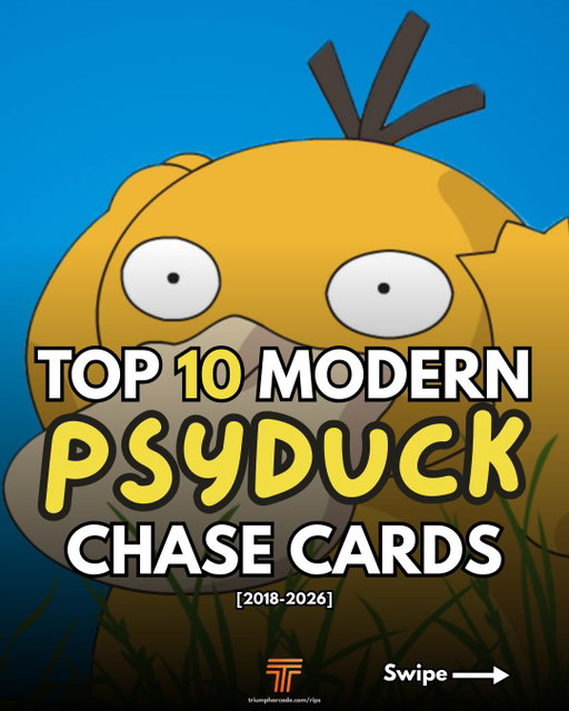 The confused duck with a collector following that makes perfect sense 🌀🦆

Here are 10 modern Psyduck chase cards from 2018–2026 that turned confusion into demand. Which one are you taking? 👀

Prices/value references checked on May 11th, 2026 using the @getcollectr app and may fluctuate over time💰
#pokemontradingcards #pokemontcg #psyduck