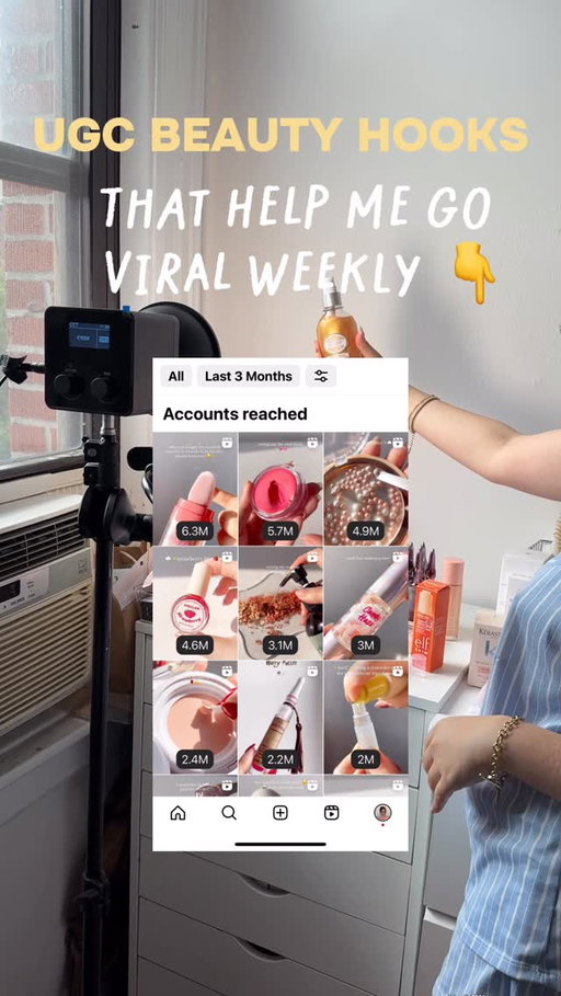 8 beauty hooks that have helped my videos hit 1M+ views EVERY WEEK 👀

SAVE this for your next filming day ✨

1. MAKEUP DESTRUCTION
 Cutting, crushing, scraping, melting, breaking products = instant attention.

2. BEFORE & AFTERS
 People LOVE transformation content. Especially within the first 2 seconds.

3. TEXTURE CLOSE UPS
 Macro shots of serums, glosses, moisturizers, powders, etc. always perform well for me.

4. DROPPING THE PRODUCT
 Accidentally dropping the product, spilling it, or catching it mid-air creates movement that stops the scroll.

5. SHOWING REAL SKIN IMPERFECTIONS
 Texture, acne, pores, dryness, dark circles — relatable content performs WAY better than overly filtered perfection.

6. PEELING / RUBBING / POKING
 Peeling masks, rubbing in products, poking jelly textures, scraping products… people LOVE sensory visuals.

7. MESSY APPLICATION SHOTS
 Too much blush, foundation smeared on the face, product overloaded on purpose — “ugly” content often outperforms polished content.

8. UNEXPECTED PRODUCT USES
 Mixing products together, using products in unconventional ways, DIY beauty hacks, or showing multi-use tricks creates curiosity fast.

Most viral beauty content is not random.
It’s psychology + attention + movement 👀

Follow me for more UGC + beauty creator tips ✨

Comment “STRATEGY” and I’ll send you my FREE UGC Kickstarter Guide 💌

✨CLICK THE LINK IN MY BIO for more creator resources!~✨

#beautycreator #ugc #contentcreator #makeuphacks #skincarecontent #contenttips #ugccreator #videotips