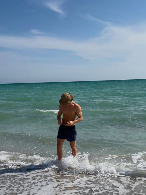 Touched some sand