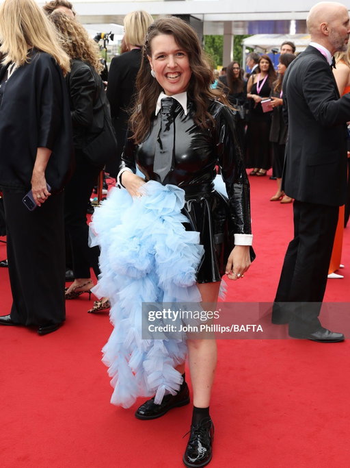Black tie…my way 😏. What a gloriously windy day at the BAFTAs. No award win for me apart from…most latex worn on a red carpet. It was an honour to attend with my most favourite person. 
And of course thank you @brittan_y_ for designing and styling THAT outfit 😍 and Jen Louise MUA for making me look and feel beautiful. 
The day ended in the best possible way: Crisps in bed.