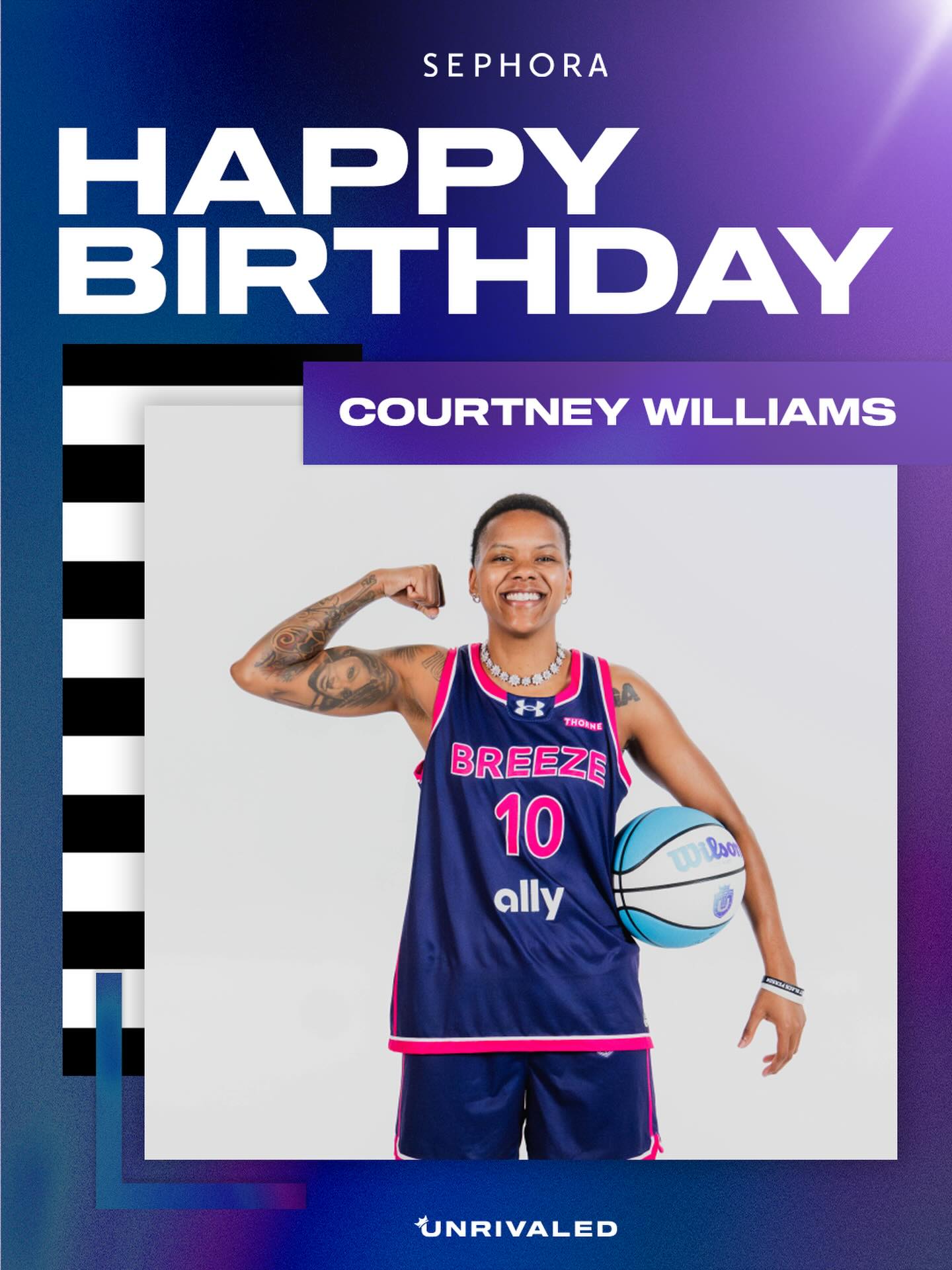 HAPPY BIRTHDAY @courtneywilliams10 🥳💜