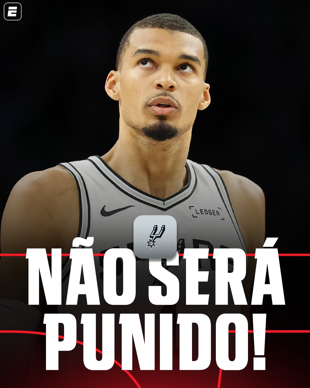 🚨 WEMBY NÃO RECEBERÁ PUNIÇÃO 'EXTRA' POR COTOVELADA EM NAZ REID 🚨

Victor Wembanyama, do Spurs, não receberá mais outra punição depois de acertar cotovelada em Naz Reid, do Minnesota Timberwolves, e ser ejetado de quadra na derrota por 114 a 109 durante a série empatada entre as equipes em 2 a 2 nos playoffs da NBA. 

Com isso, o francês estará a disposição para entrar em quadra no jogo 5 da série, terça-feira (12) à noite, em San Antonio. 

#NBANaESPN #Spurs #Timberwolves