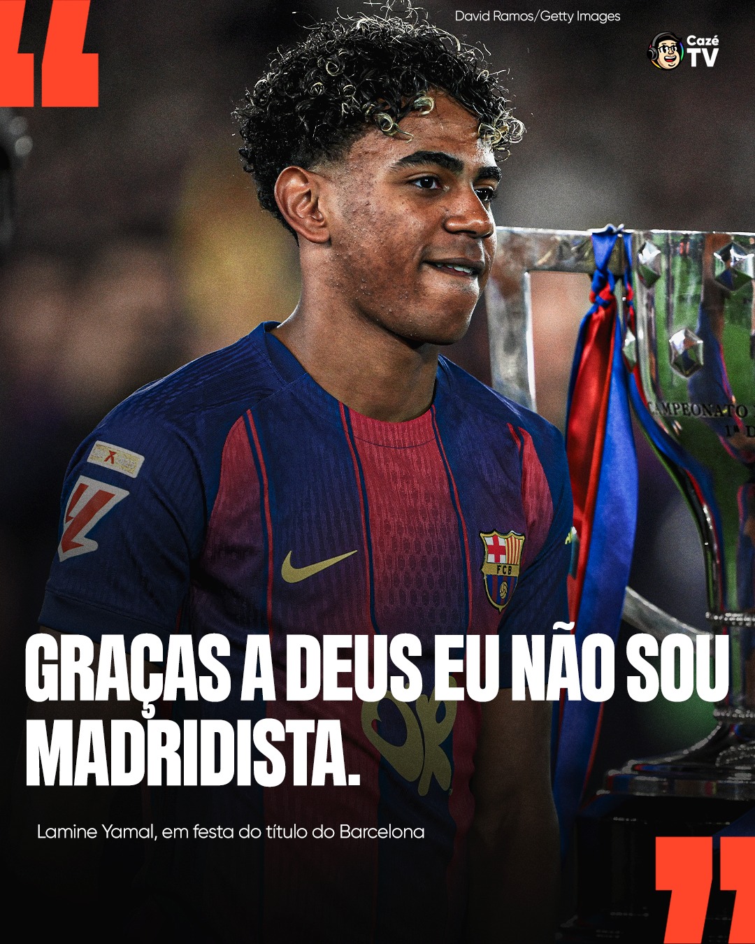 KKKKKKKKKKKKKKKKKK O LAMINE YAMAL ESTENDEU UMA CAMISA COM ESSA ASPAS AÍ, FILHO! LEMBRANDO: O BARCELONA FOI CAMPEÃO DA LA LIGA EM CIMA DO REAL MADRID. 👀👀👀👀👀

#cztv16 #Barcelona #LaLiga #CoberturaCazéTV #RealMadrid