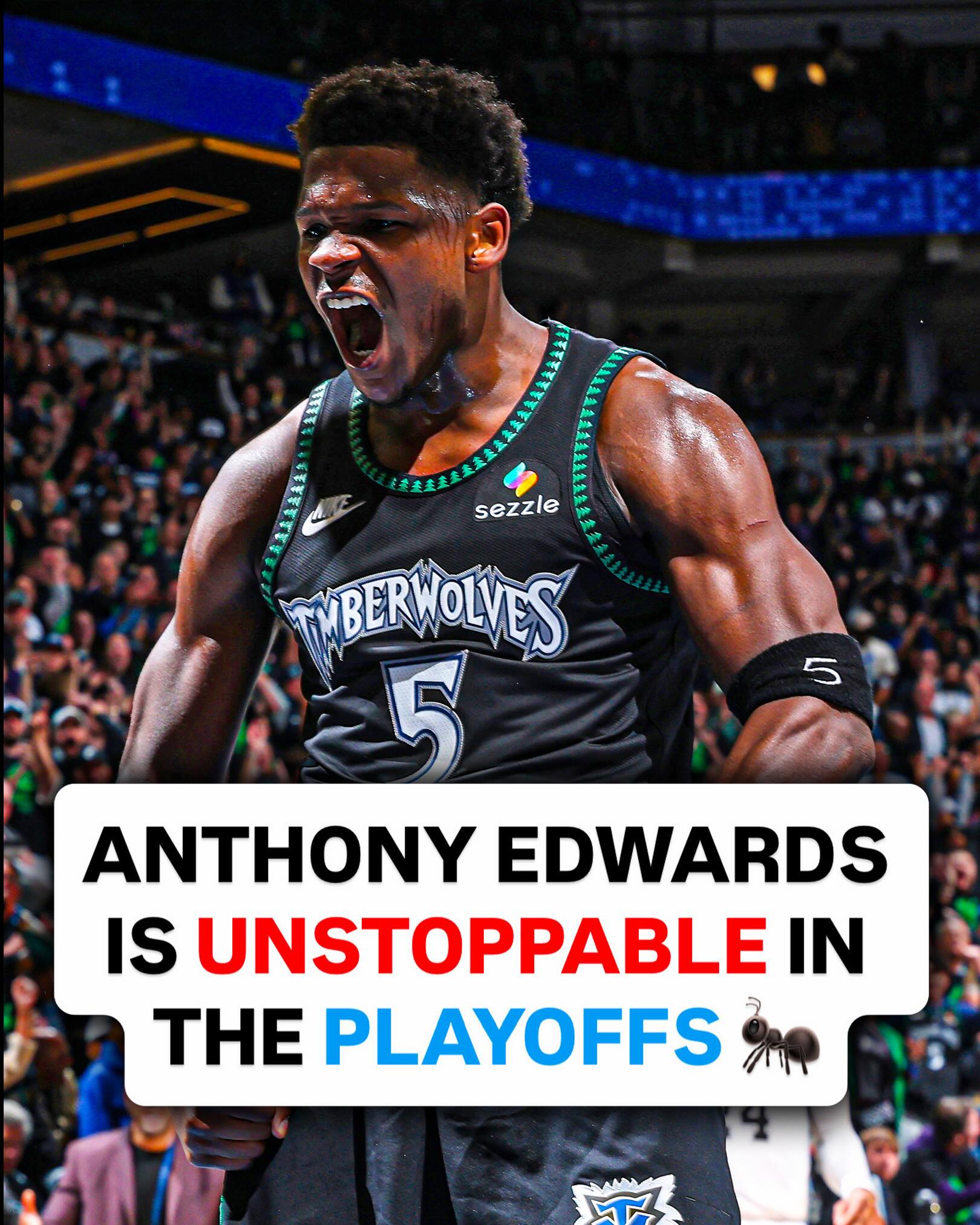 Anthony Edwards dropped 36 points and 6 rebounds against the Spurs last night to tie the series 🔥

Through 50 career playoffs games, Edwards has been incredible. His performance has been turned into a new trading card 🐜