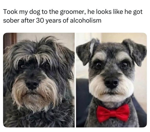 Proud of him for putting down the bottle