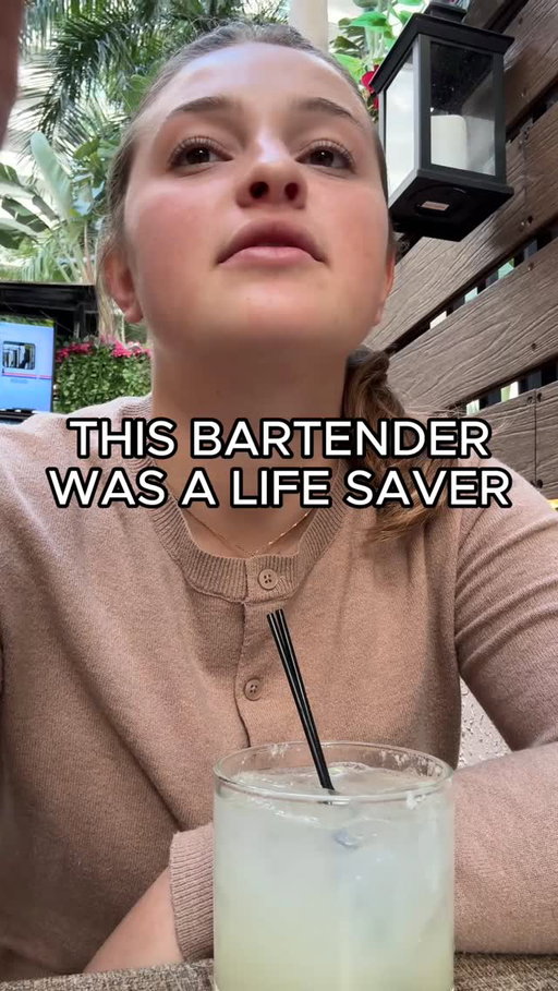 This bartender was a life saver.