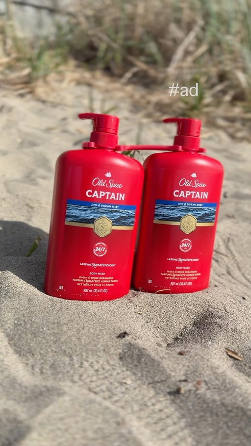 #ad they said you couldn’t put the ocean in a bottle. @oldspice said try me. Pick up your Old Spice Red Collection Captain Body Wash Twin Pack at Costco today.