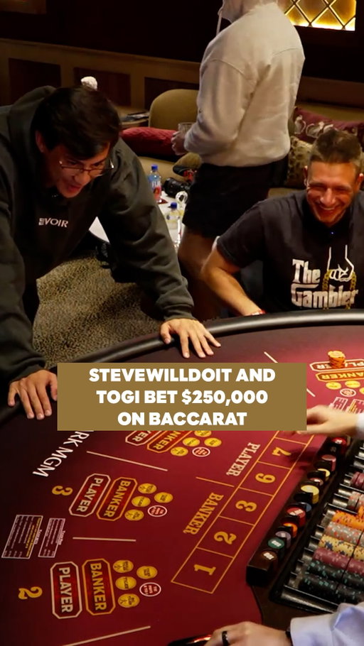 @stevewilldoit and @togi went all in with $250,000 on Baccarat 😳 

21+ Always use your GameSense. Gambling Problem? Call 1-800-GAMBLER